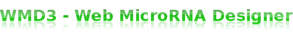 WMD3 - Web MicroRNA Designer